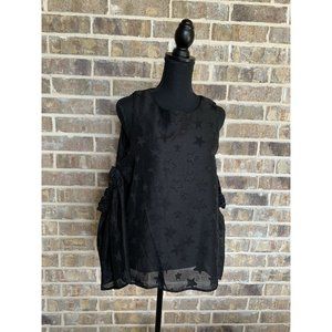 Blue Rain womens size large cold shoulder stars